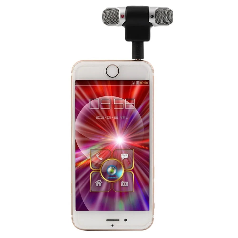 FORNORM 3.5Mm Jack Portable Mini Portable Digital Stereo Microphone Recorder for Sony MIC-DS70P Computer Sing Song Karaoke