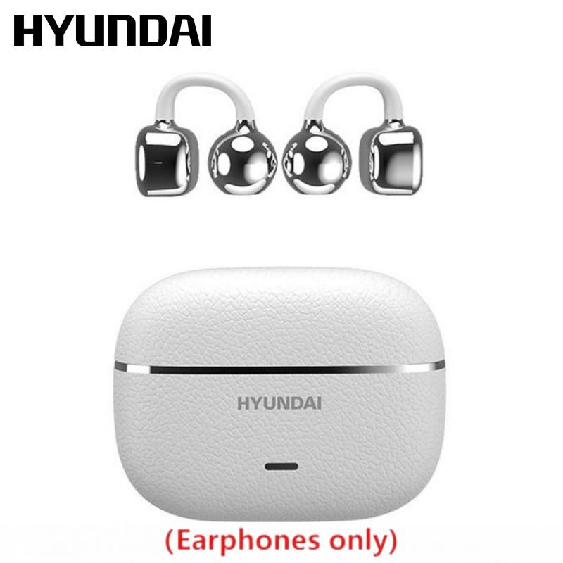 HYUNDAI C03 Clip on Wireless Headphones with 2025 Bluetooth 6.0 for Faster, Stable Connection & Low Power Use, DT6.0 Pulse Directional Tech, 360° ACS Panoramic Sound, IPX5 Waterproof Audio Earbuds for Music & Calls, Comfortable for Sports