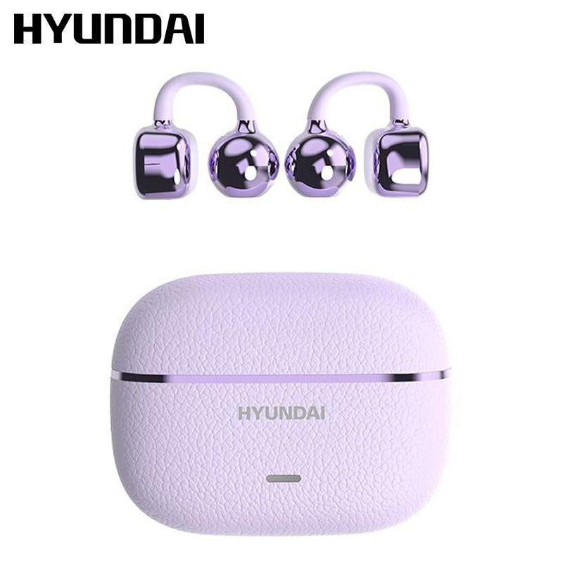 HYUNDAI C03 Clip on Wireless Headphones with 2025 Bluetooth 6.0 for Faster, Stable Connection & Low Power Use, DT6.0 Pulse Directional Tech, 360° ACS Panoramic Sound, IPX5 Waterproof Audio Earbuds for Music & Calls, Comfortable for Sports